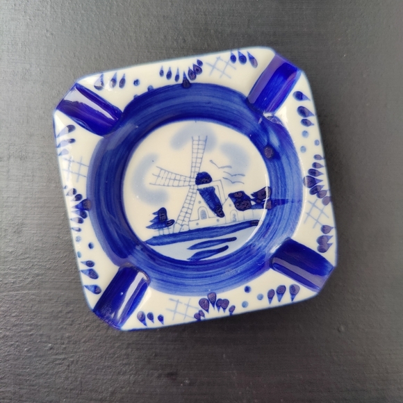 Delft 🇳🇱 ceramic | 💙🤍 ashtray - Picture 8 of 8